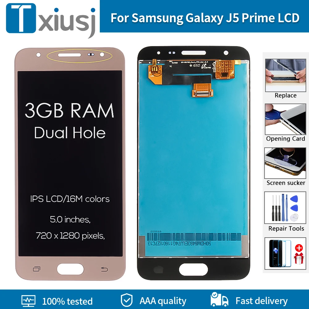 2GB/3GB RAM 5.0" Original For SAMSUNG Galaxy J5 Prime LCD Touch Screen with Frame For Samsung G570 G570F J5 Prime Display
2GB/3GB RAM 5.0" Original For SAMSUNG Galaxy J5 Prime LCD Touch Screen with Frame For Samsung G570 G570F J5 Prime Display
