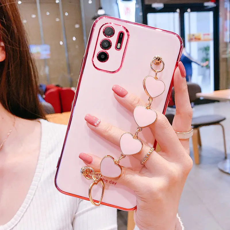 50pcs For Xiaomi 11 Poco X3 F3 Case Electroplated Heart Bracelet Holder Cases For Redmi Note 10 10T 9S 9T 8 Pro 8T 7A 8A 9 9A 9C 
50pcs For Xiaomi 11 Poco X3 F3 Case Electroplated Heart Bracelet Holder Cases For Redmi Note 10 10T 9S 9T 8 Pro 8T 7A 8A 9 9A 9C