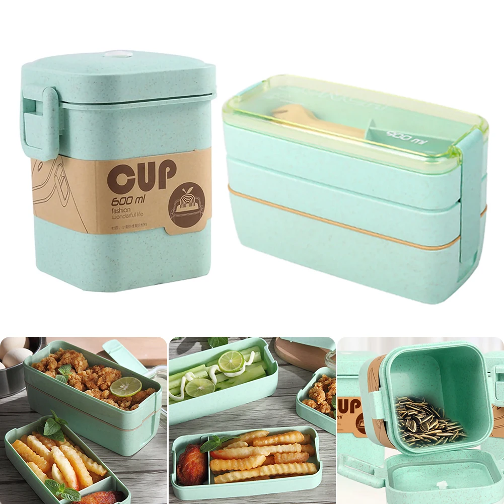 900ml Healthy Material Lunch Box 3-layer Wheat Straw Lunch Box Soup Can Microwave Tableware Food Storage Box Lunch Box
900ml Healthy Material Lunch Box 3-layer Wheat Straw Lunch Box Soup Can Microwave Tableware Food Storage Box Lunch Box