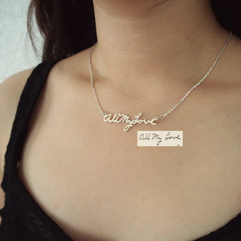 Custom Handwriting Memorial Signature Necklace Personalized Handwriting Necklace Handwriting Jewelry Mom Gift
Custom Handwriting Memorial Signature Necklace Personalized Handwriting Necklace Handwriting Jewelry Mom Gift