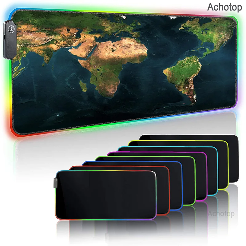 World Map DIY RGB Large Mouse Pad Gamer Big Anime Mouse Mat Computer Mousepad Led Backlight XXL Keyboard table computer mat
World Map DIY RGB Large Mouse Pad Gamer Big Anime Mouse Mat Computer Mousepad Led Backlight XXL Keyboard table computer mat