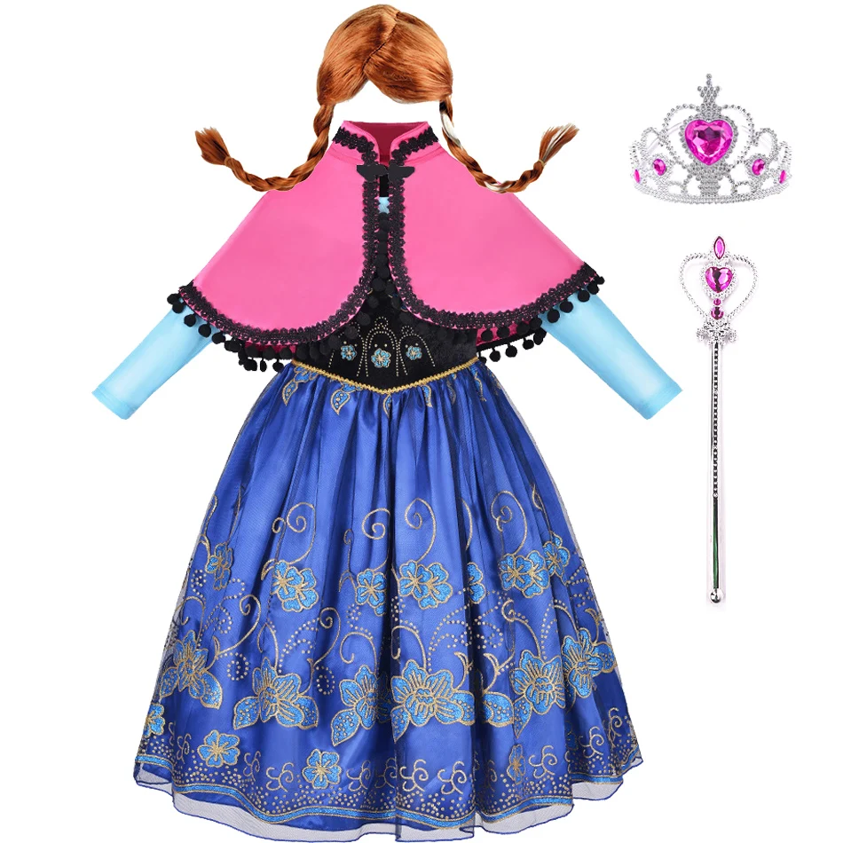 Anna Cosplay Costume Snow Queen Kids Dress Up Princess Dress Anna Wig Baby Girl Birthday Party Christmas Fancy Evening Dress
Anna Cosplay Costume Snow Queen Kids Dress Up Princess Dress Anna Wig Baby Girl Birthday Party Christmas Fancy Evening Dress