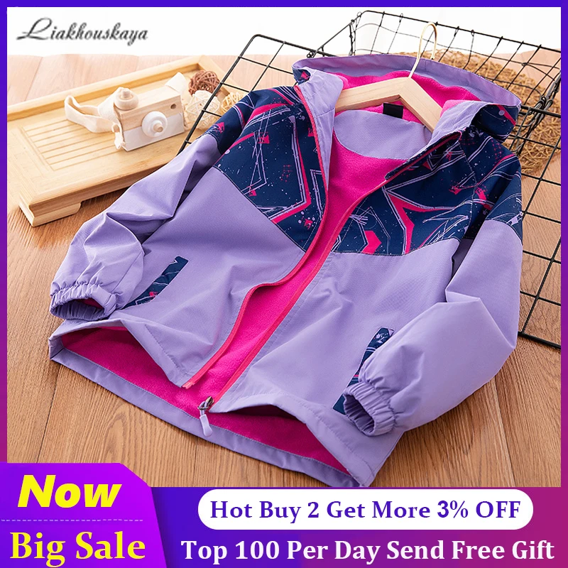 Jacket For Girls Kids Spring Coat For Girls Outerwear Polar Fleece Windproof Waterproof Windbreaker With Hooded Clothes Hot Sale
Jacket For Girls Kids Spring Coat For Girls Outerwear Polar Fleece Windproof Waterproof Windbreaker With Hooded Clothes Hot Sale