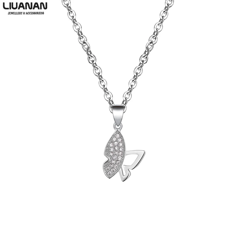 Korean Style Butterfly Necklace For Women Pendant Necklace Silver plated Jewelry Gift for Woman Lover Girlfriend Wife CZ Crystal
Korean Style Butterfly Necklace For Women Pendant Necklace Silver plated Jewelry Gift for Woman Lover Girlfriend Wife CZ Crystal