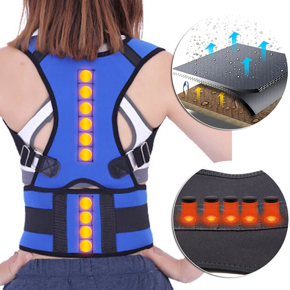 Power Magnetic Adjustable Upper Back Straightener Brace Shoulder Spine Waist Lumbar Support Belt Posture Corrector Corset Unisex
Power Magnetic Adjustable Upper Back Straightener Brace Shoulder Spine Waist Lumbar Support Belt Posture Corrector Corset Unisex
