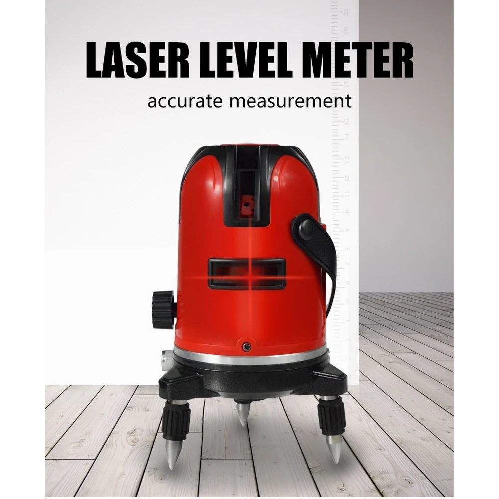 Laser Level 5 Lines 6 Points Self-Levelling Level 360 Rotary Self Leveling Laser Level Red Horizontal Vertical Measuring Tool
Laser Level 5 Lines 6 Points Self-Levelling Level 360 Rotary Self Leveling Laser Level Red Horizontal Vertical Measuring Tool