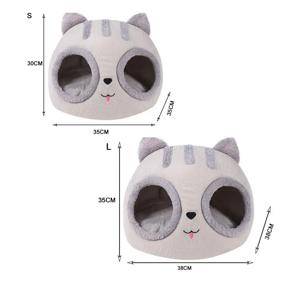 Kitty Bed House Cushion Mat Cats House Kennel Nest Indoor Winter Semi-closed Detachable Comfortable Kitty Shaped Cat Nest forPet
Kitty Bed House Cushion Mat Cats House Kennel Nest Indoor Winter Semi-closed Detachable Comfortable Kitty Shaped Cat Nest forPet