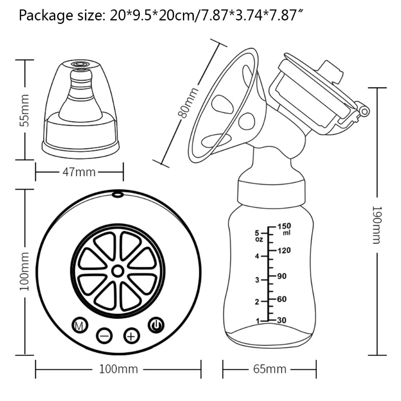 Electric Powerful Double Breast Pump Baby Breastfeeding Accessories Automatic Milker Maternal Suction Milk Extractor USB Recharg
Electric Powerful Double Breast Pump Baby Breastfeeding Accessories Automatic Milker Maternal Suction Milk Extractor USB Recharg