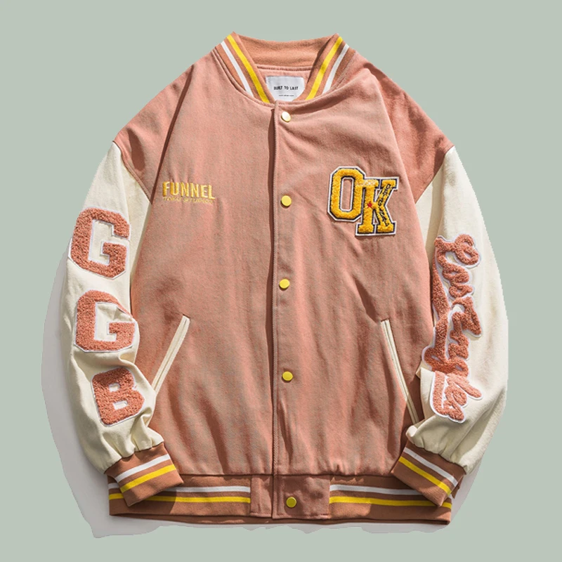 Patchwork Alphabet Baseball Jacket Men Hip Hop Harajuku Streetwear Couples Wear Jackets Campus Style Oversize Embroidery Unisex
Patchwork Alphabet Baseball Jacket Men Hip Hop Harajuku Streetwear Couples Wear Jackets Campus Style Oversize Embroidery Unisex