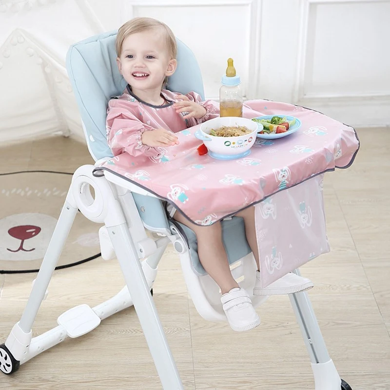 Baby Waterproof Long Sleeve Bib Portable One-Piece Feeding Bib Coverall with Table Cloth Adjustable Infant Drawing Apron
Baby Waterproof Long Sleeve Bib Portable One-Piece Feeding Bib Coverall with Table Cloth Adjustable Infant Drawing Apron