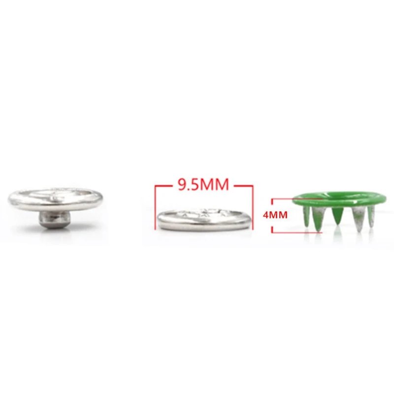 1Pc Plier+100Sets 10 Colors 9.5mm Prong Snap Buttons Fasteners Press Studs Poppers Buckle
1Pc Plier+100Sets 10 Colors 9.5mm Prong Snap Buttons Fasteners Press Studs Poppers Buckle