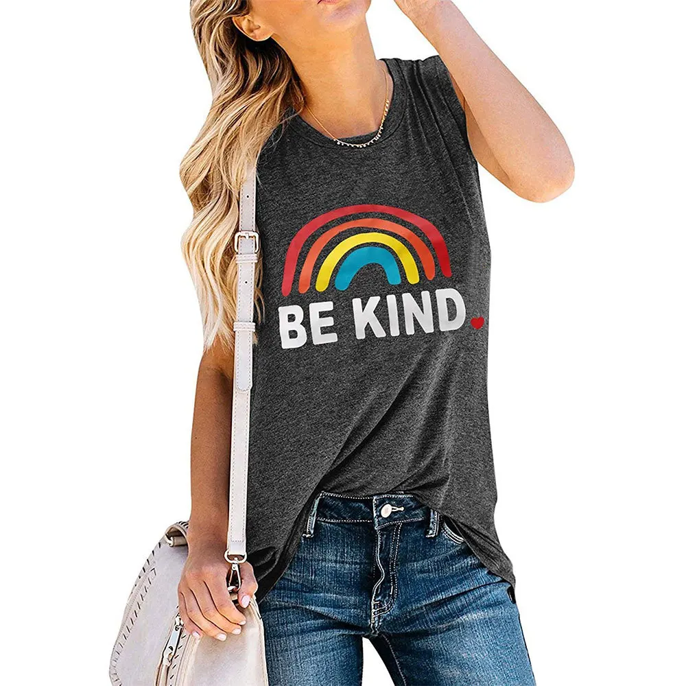 BE KIND Rainbow Tank Top Women Letter Casual Women Clothing Harajuku Fashion 2021 Korean Mama Love Tank Tops White
BE KIND Rainbow Tank Top Women Letter Casual Women Clothing Harajuku Fashion 2021 Korean Mama Love Tank Tops White