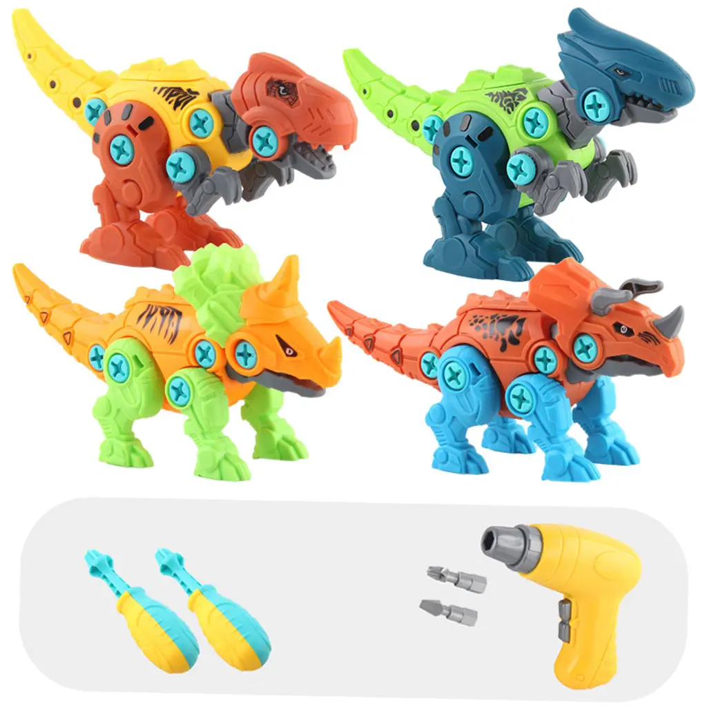

Электрическая дрель, съемные модели динозавров без острых краев, игрушки для девочек и мальчиков
