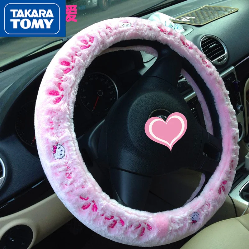 TAKARA TOMY fashion ladies car steering wheel plush non-slip simple cute cartoon Hello Kitty interior decorations
TAKARA TOMY fashion ladies car steering wheel plush non-slip simple cute cartoon Hello Kitty interior decorations