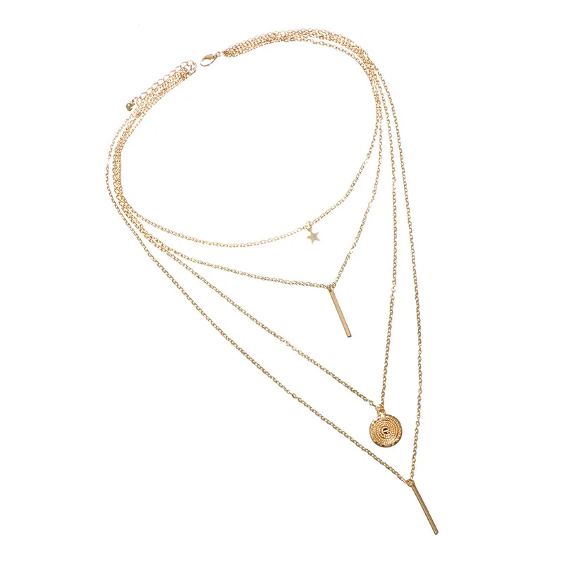 2020 New Simple Women Necklace Fashion Long Geometric Triangle Layered Necklace Gothic Jewelry Beach Wear Women Pendant
2020 New Simple Women Necklace Fashion Long Geometric Triangle Layered Necklace Gothic Jewelry Beach Wear Women Pendant