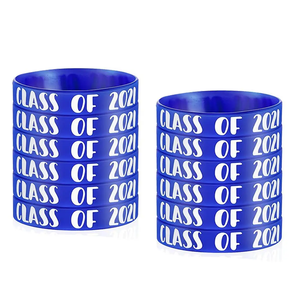 12 Pieces Class Of 2021 Wristbands 2021 Graduation Rubber Bracelets Graduating Celebrating Bracelet For Senior Students Teachers
12 Pieces Class Of 2021 Wristbands 2021 Graduation Rubber Bracelets Graduating Celebrating Bracelet For Senior Students Teachers