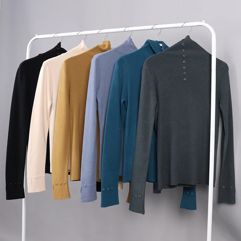YourSeason 2021 New Ladies Spring Render Pullover Simple Warm Solid Color Button 7 Colors Women Loose Turtleneck Shirts Tops
YourSeason 2021 New Ladies Spring Render Pullover Simple Warm Solid Color Button 7 Colors Women Loose Turtleneck Shirts Tops