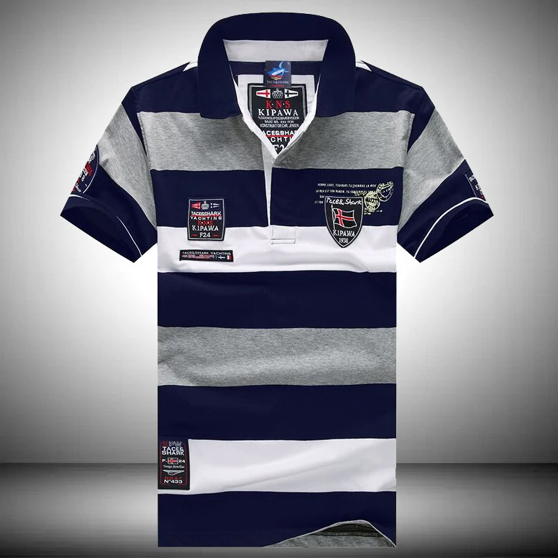 Shark Brand Fashion Summer Short-Sleeve Men's Cotton Modal Casual Clothes 2020 Hot New Striped Lapel Polo Slim Tops Tee Shirts
Shark Brand Fashion Summer Short-Sleeve Men's Cotton Modal Casual Clothes 2020 Hot New Striped Lapel Polo Slim Tops Tee Shirts