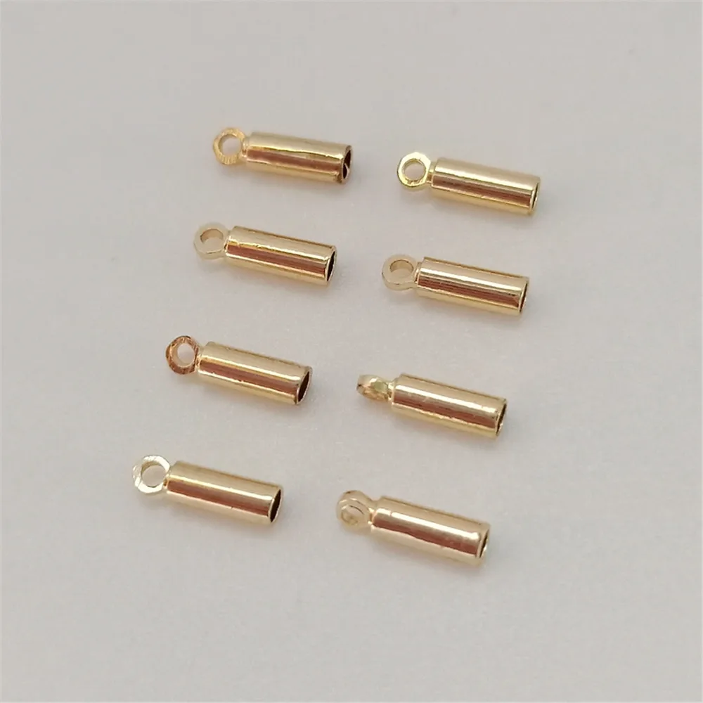 14K Plating Gold Filled Tail pipe bracelet necklace bead chain leather rope connection tail buckle sleeve DIY material matching
14K Plating Gold Filled Tail pipe bracelet necklace bead chain leather rope connection tail buckle sleeve DIY material matching