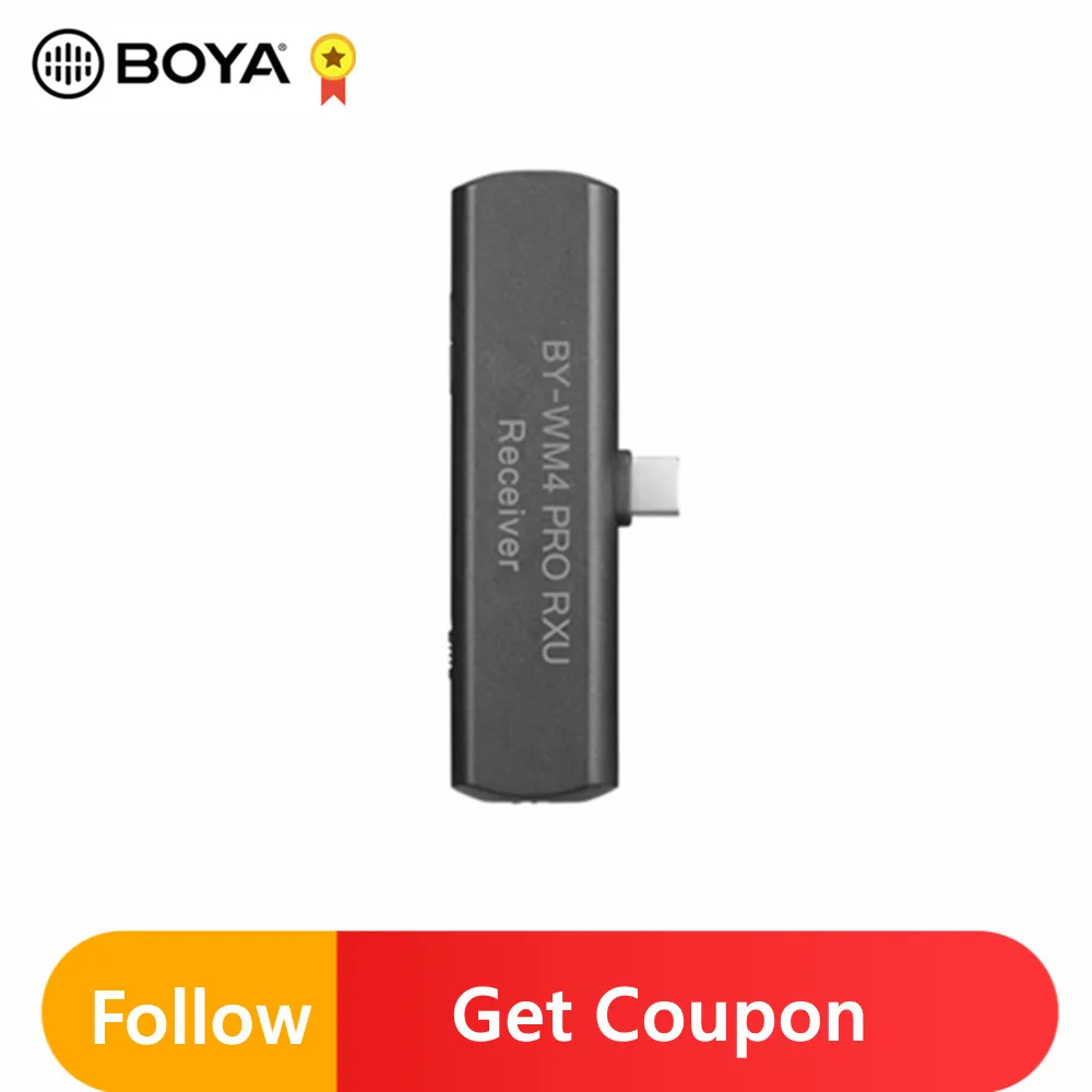 BOYA BY-WM4 PRO RXU 2 4 ГГц Беспроводной приемник для устройств на базе Android и Другое Тип