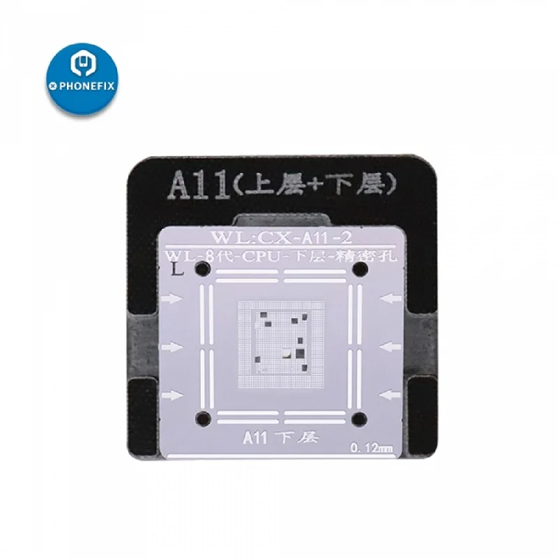 Трафареты WL BGA Reballing для iPhone A14 A7 A8 A9 A10 A11 A12, верхний нижний трафарет для ремонта процессора, Комплект реболлинга BGA
Трафареты WL BGA Reballing для iPhone A14 A7 A8 A9 A10 A11 A12, верхний нижний трафарет для ремонта процессора, Комплект реболлинга BGA