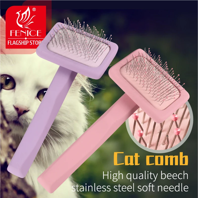 Fenice Puppy Cat Comb Hair Brush Wood Pet Grooming Supplies for Small Persian Cat Brushes Products for Animals
Fenice Puppy Cat Comb Hair Brush Wood Pet Grooming Supplies for Small Persian Cat Brushes Products for Animals