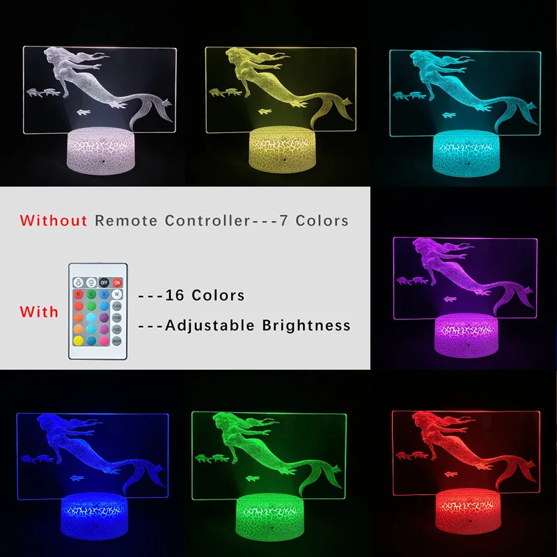 Mermaid 3D Picture Lamp Smart Phone Control Girly Heart Decoration Anime Figure Neon Sign Kids Wife's Gift Lighting for Home
Mermaid 3D Picture Lamp Smart Phone Control Girly Heart Decoration Anime Figure Neon Sign Kids Wife's Gift Lighting for Home