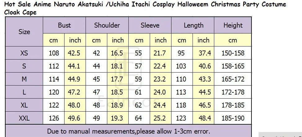 Anime Ninja Cloak Cosplay Costume Akatsuki Capes Uchiha Itachi Shuriken Forehead Headband Accessories suits Cosplay Anime S-XXL
Anime Ninja Cloak Cosplay Costume Akatsuki Capes Uchiha Itachi Shuriken Forehead Headband Accessories suits Cosplay Anime S-XXL