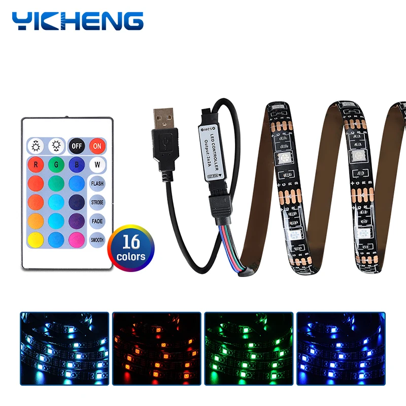 Лента светодиодная с пультом ДУ, 16 цветов, 5 в пост. Тока, 3 м
Лента светодиодная с пультом ДУ, 16 цветов, 5 в пост. Тока, 3 м