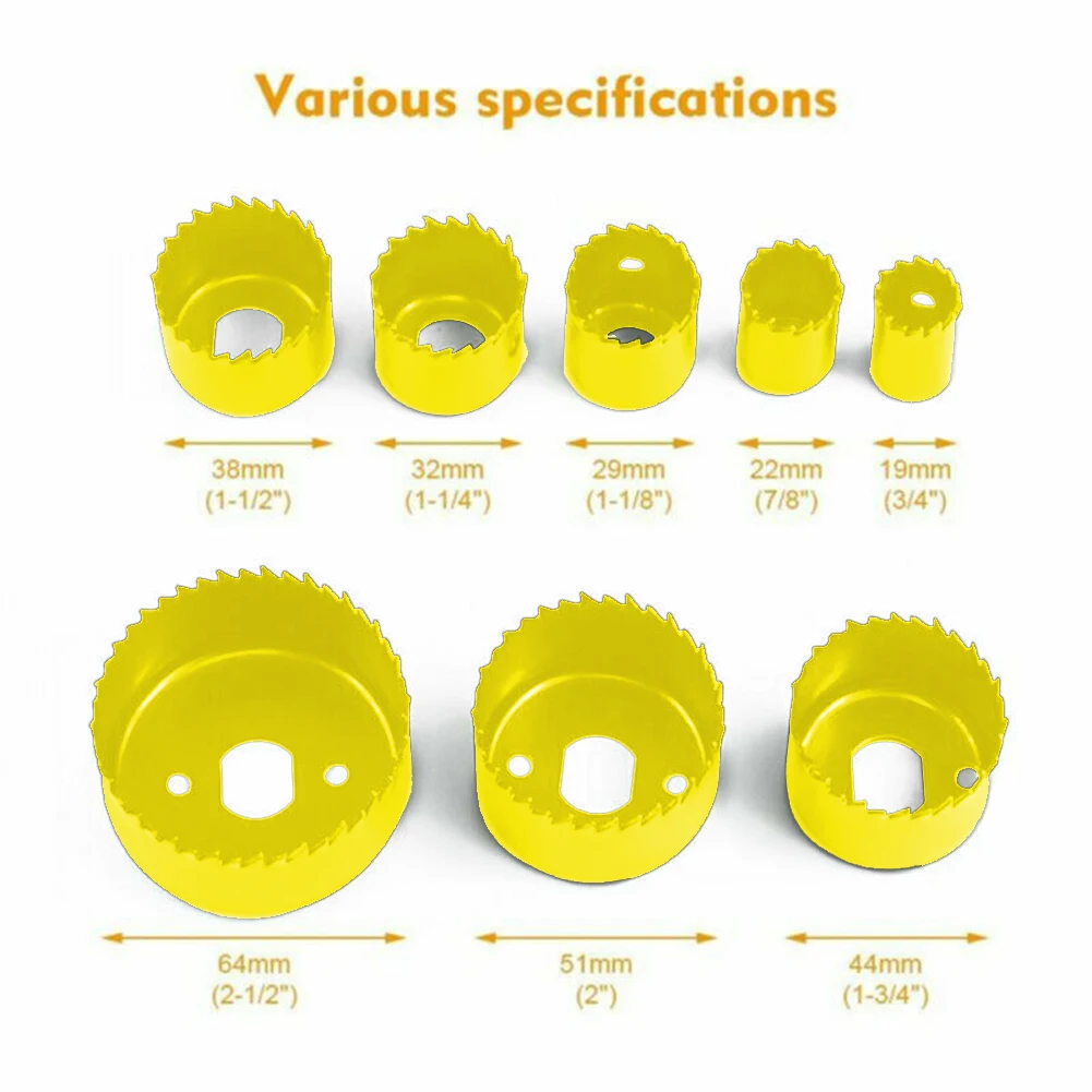 Hole Saws Set Wood Metal Cutter Arbor Wrench Workshop Equipment For Cutting Wood Plastic
Hole Saws Set Wood Metal Cutter Arbor Wrench Workshop Equipment For Cutting Wood Plastic