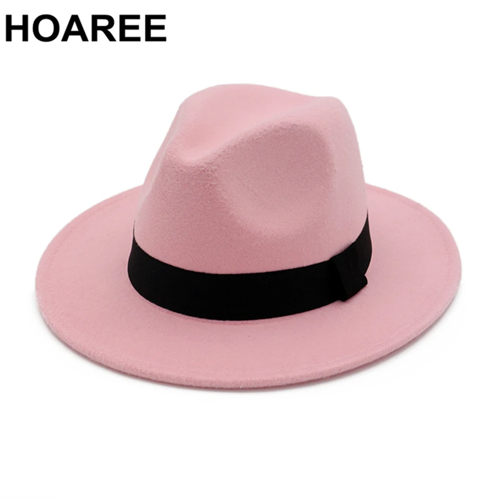 Pink Fedoras Winter Hats For Women Men British Style Vintage Church Hats Lady Autumn Winter Womens Felt Hat
Pink Fedoras Winter Hats For Women Men British Style Vintage Church Hats Lady Autumn Winter Womens Felt Hat