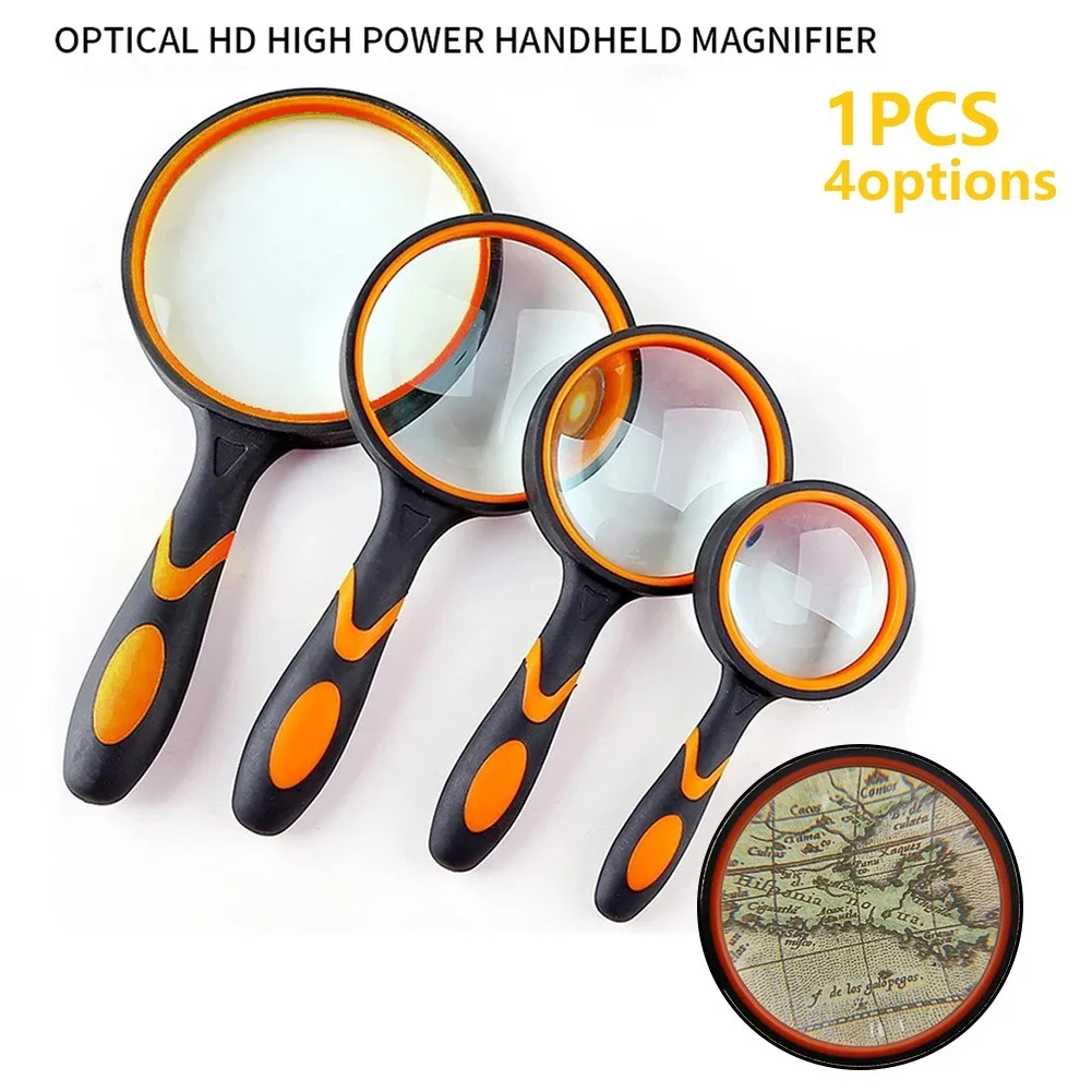 1 Pcs Magnifying Glass Portable Handheld Magnifier 50/65/75/100mm For Jewelry Newspaper Reading Hand Tools
1 Pcs Magnifying Glass Portable Handheld Magnifier 50/65/75/100mm For Jewelry Newspaper Reading Hand Tools