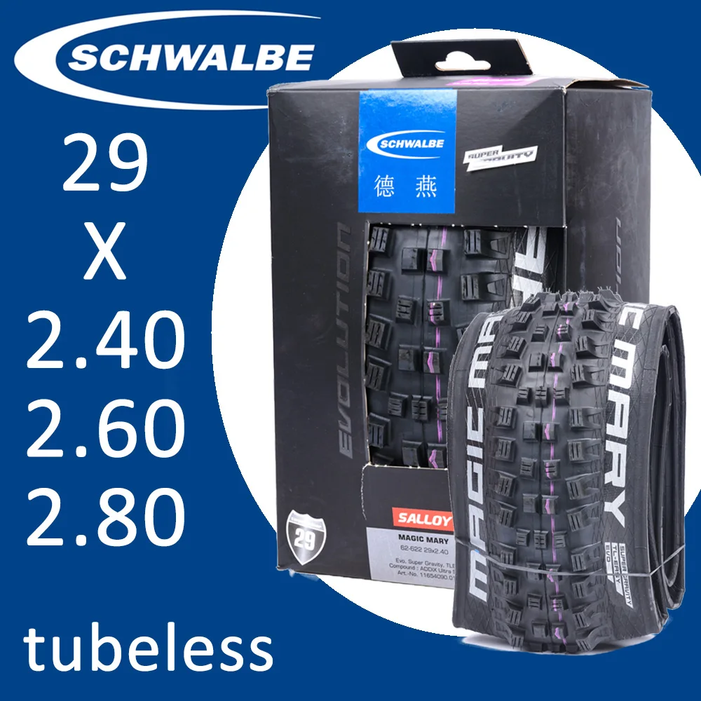 Складные шины SCHWALBE MAGIC MARY DH для горного велосипеда EVO бескамерные шины для горного велосипеда
Складные шины SCHWALBE MAGIC MARY DH для горного велосипеда EVO бескамерные шины для горного велосипеда