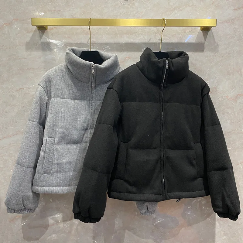 New collar feather coat paragraph nanshan with winter clothing embroidery version loose weave a turtleneck bread
New collar feather coat paragraph nanshan with winter clothing embroidery version loose weave a turtleneck bread