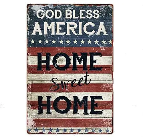 America Home Sweet Home Poster Retro Tin Sign for Street Garage Bathroom Wall Decoration Crafts Metal Tin Sign 8x12inch
America Home Sweet Home Poster Retro Tin Sign for Street Garage Bathroom Wall Decoration Crafts Metal Tin Sign 8x12inch