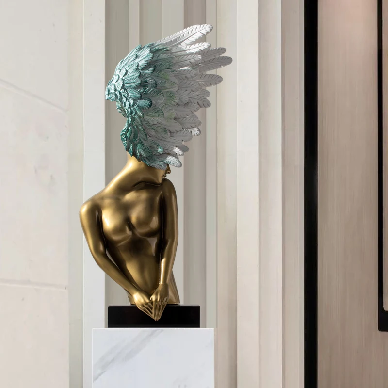 Home Decor Statue Light Luxury Ornaments Living Room Home Decoration Accessories Creative Art Wings Figure Sculpture Art Gifts
Home Decor Statue Light Luxury Ornaments Living Room Home Decoration Accessories Creative Art Wings Figure Sculpture Art Gifts
