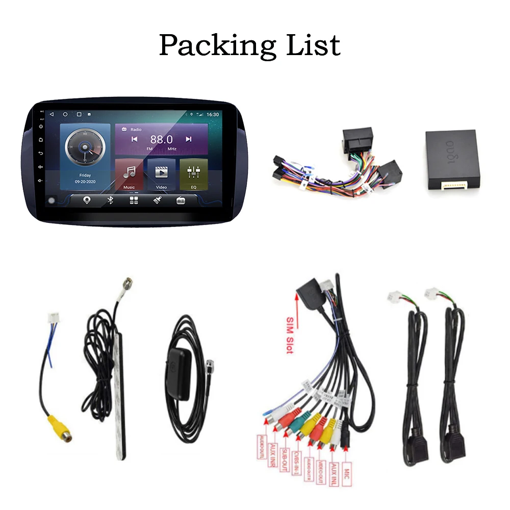 QNavi Car Radio For Mercedes Benz Smart Fortwo 3 C453 A453 W453 2016-2018 Blu-ray IPS Touchscreen Built-in Carplay DSP FM AM USB
QNavi Car Radio For Mercedes Benz Smart Fortwo 3 C453 A453 W453 2016-2018 Blu-ray IPS Touchscreen Built-in Carplay DSP FM AM USB