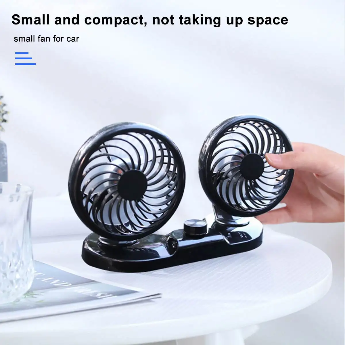 Car Fan With/Without Bracket 12V Electric Car Fan With 360Rotatable & 2 Gear Low Noise Double-headed Cooling Fan
Car Fan With/Without Bracket 12V Electric Car Fan With 360Rotatable & 2 Gear Low Noise Double-headed Cooling Fan