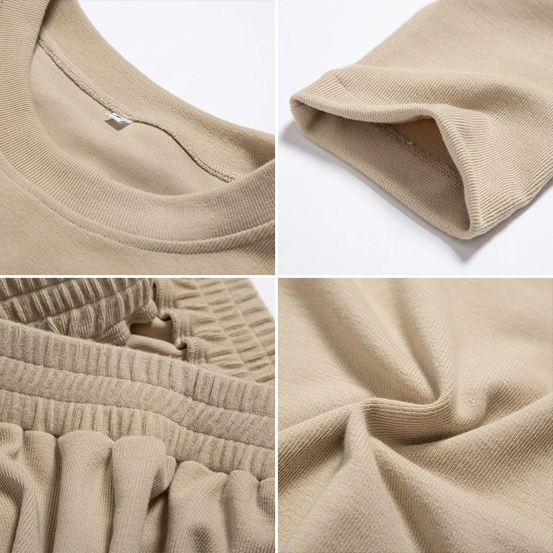 2020 Autumn 2 Pieces Set Women Sweatershirt Crop Tops + Pant Set Sweatsuits Loose Long Pants Trousers Womens Suit Tracksuit
2020 Autumn 2 Pieces Set Women Sweatershirt Crop Tops + Pant Set Sweatsuits Loose Long Pants Trousers Womens Suit Tracksuit