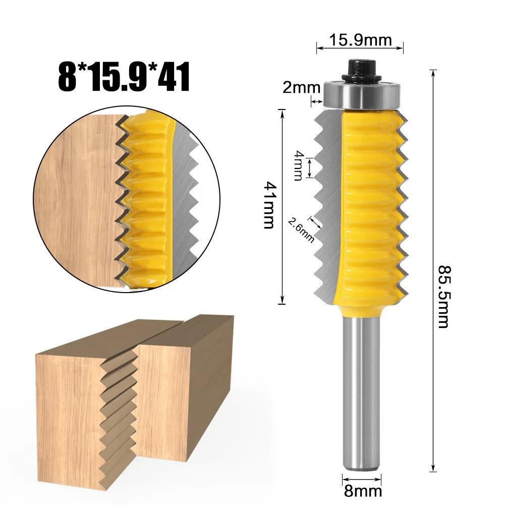 8mm Shank Finger Joint Router Bit Glue Milling Cutter Raised Panel V Joint Router Bits Wood Router Bits
8mm Shank Finger Joint Router Bit Glue Milling Cutter Raised Panel V Joint Router Bits Wood Router Bits