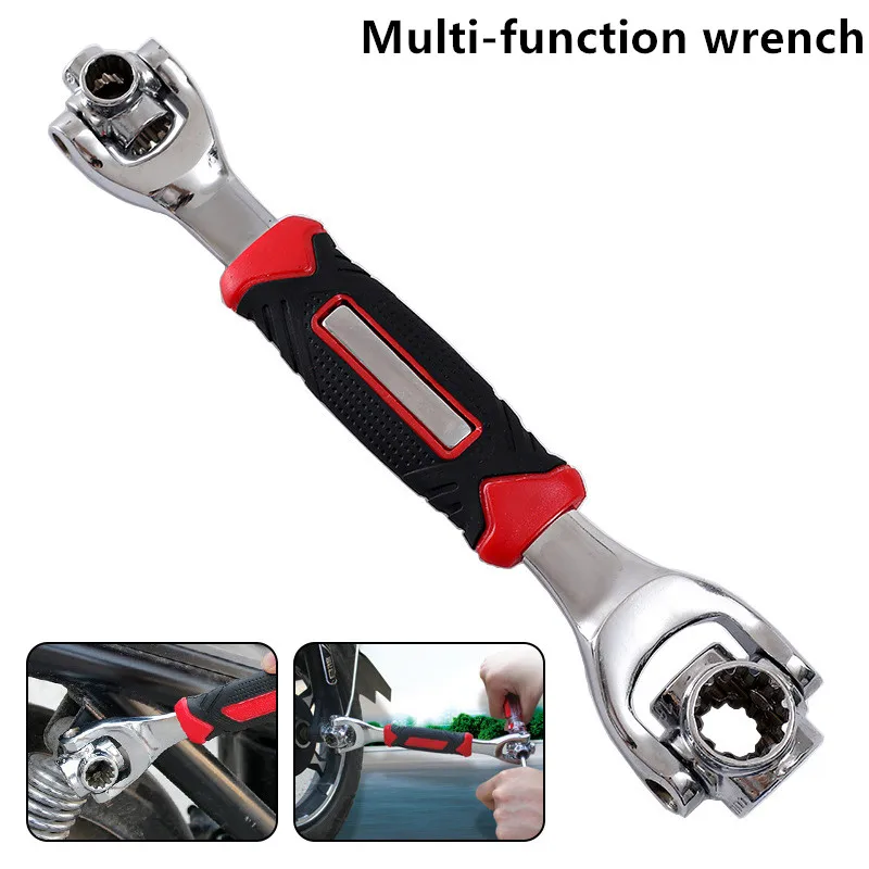Multifunction Wrench 48 in 1 Tools Socket Works with Spline Bolts Torx 360 Degree 6-Point Universial Furniture Car Repair 250mm
Multifunction Wrench 48 in 1 Tools Socket Works with Spline Bolts Torx 360 Degree 6-Point Universial Furniture Car Repair 250mm