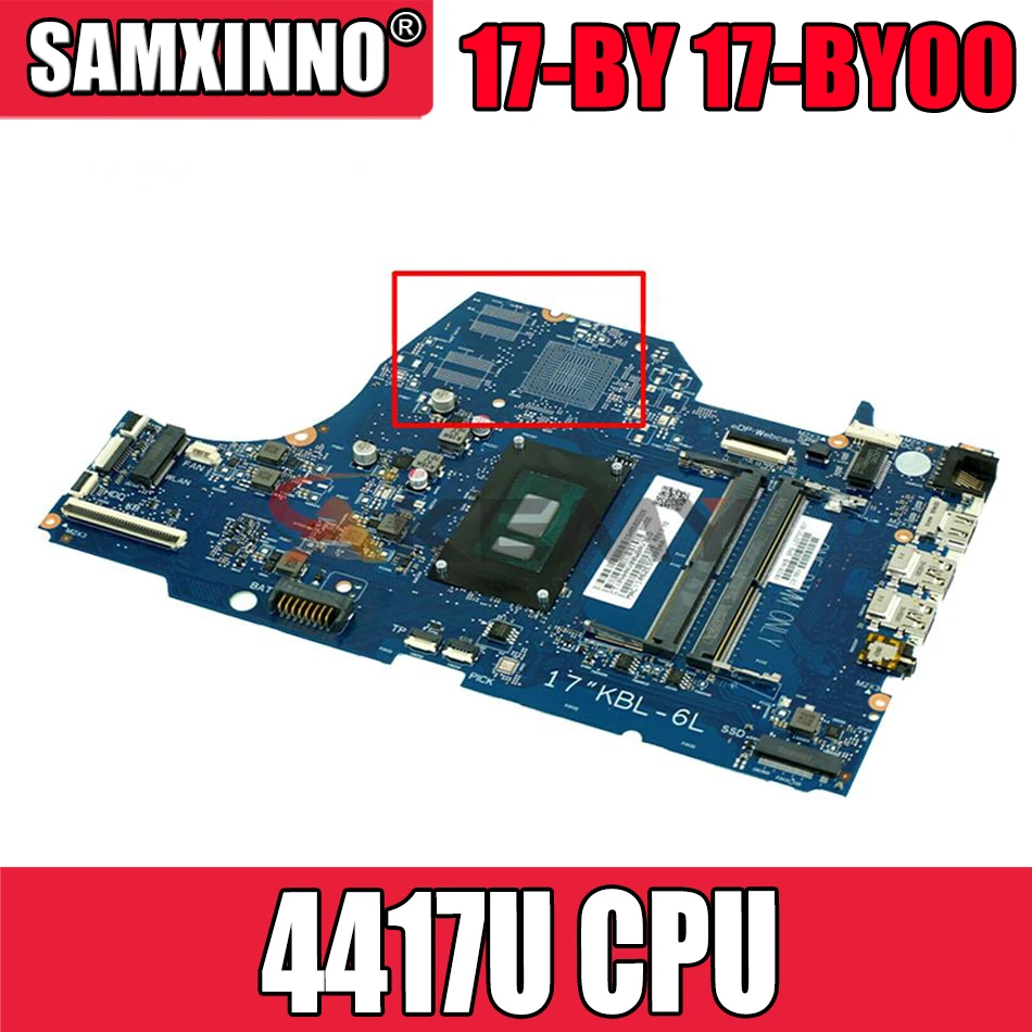 6050A2982701 notebook Mainboard For HP 17-BY 17-BY00 17G-CR 17Q-CS Laptop Motherboard mainboard w/4417U CPU DDR4 GM L52270-601
6050A2982701 notebook Mainboard For HP 17-BY 17-BY00 17G-CR 17Q-CS Laptop Motherboard mainboard w/4417U CPU DDR4 GM L52270-601