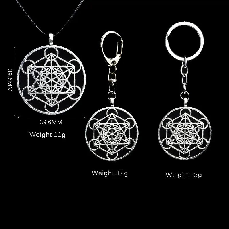 Кубик Metatron с уплотнением ангела ожерелье Archangel брелок геометрическим рисунком