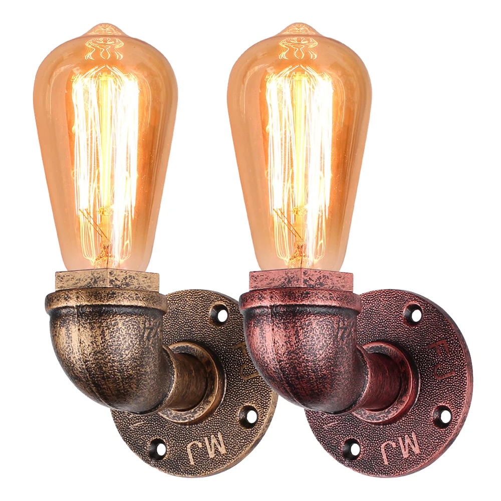 Industrial Wall Light Water Pipe Retro Wall Lamp Vintage Loft E27 Sconce Lights for Living Room Bar Home Lighting Fixture Decor
Industrial Wall Light Water Pipe Retro Wall Lamp Vintage Loft E27 Sconce Lights for Living Room Bar Home Lighting Fixture Decor