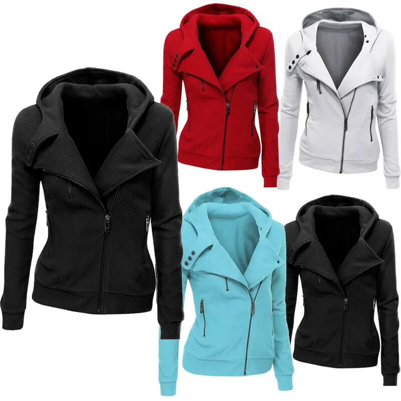 Women Long Sleeve Autumn Hoodies Sweatshirt Jacket Tops Side Zipper Jackets Coats Outwear Hooded Coat
Women Long Sleeve Autumn Hoodies Sweatshirt Jacket Tops Side Zipper Jackets Coats Outwear Hooded Coat