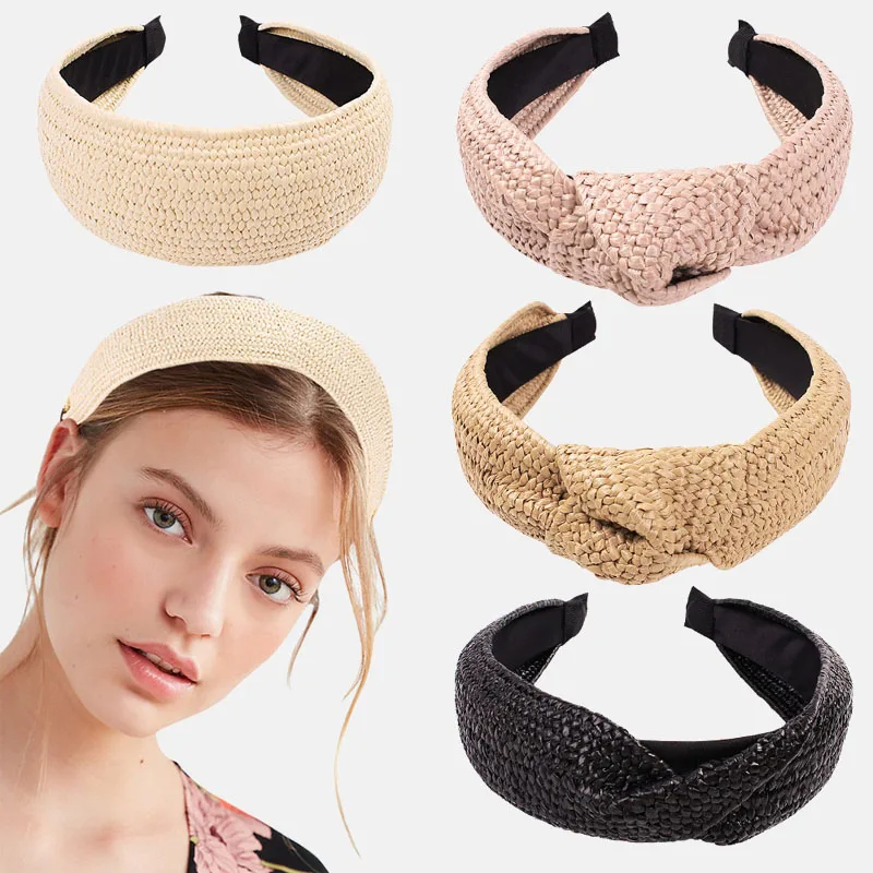 New Bohemian Hair Hoop Cross Handmade Hair Hoop Straw Weave Knotted Headband for Women Fashion Hair Accessories Simple
New Bohemian Hair Hoop Cross Handmade Hair Hoop Straw Weave Knotted Headband for Women Fashion Hair Accessories Simple