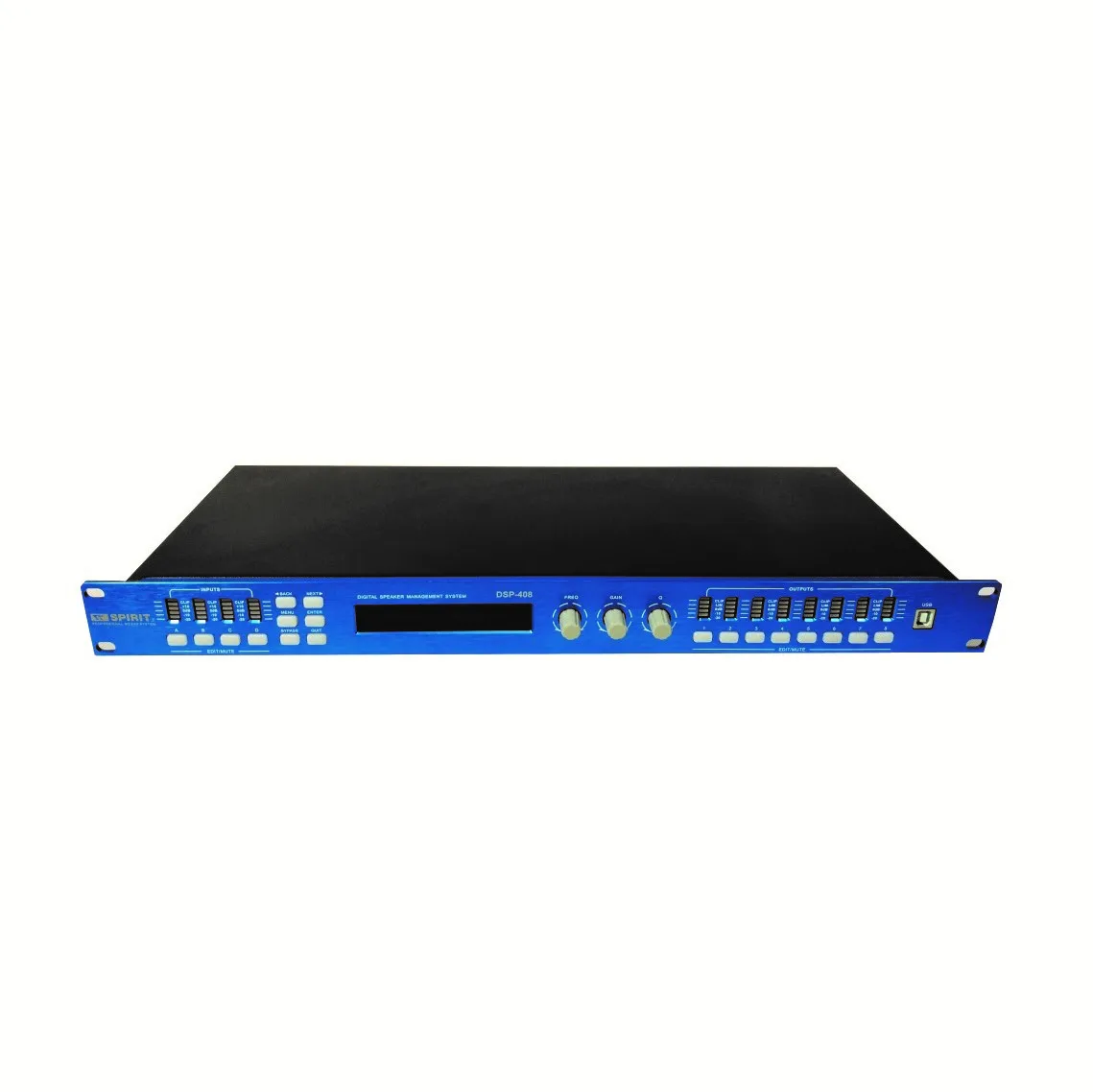 High Quality 4 in 8 out Switching Power Supply 1000ms delay 4 In 8 Out Professional Mixing Console Digital Signal Processor 
High Quality 4 in 8 out Switching Power Supply 1000ms delay 4 In 8 Out Professional Mixing Console Digital Signal Processor