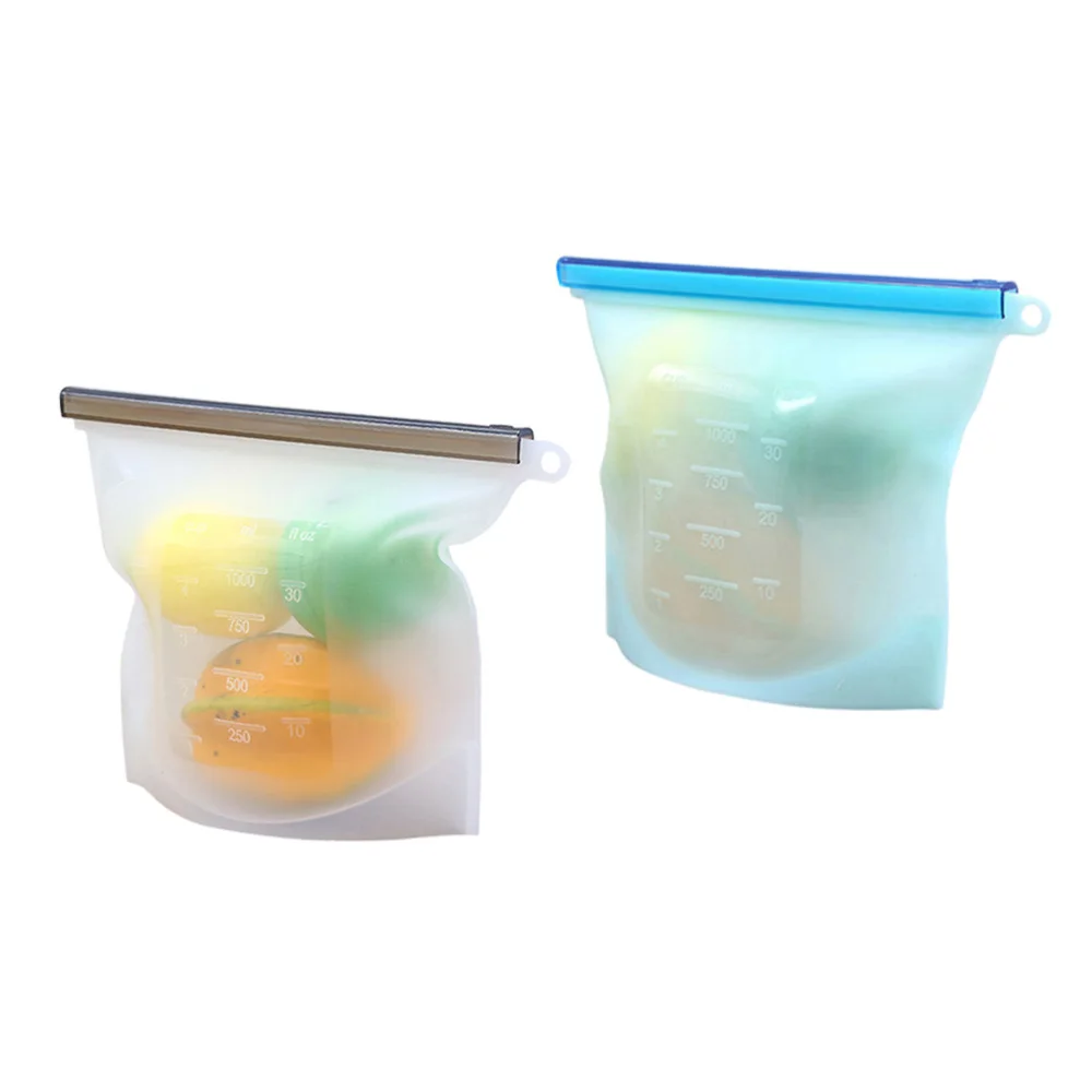 3pcs 1000ML Silicone Slide Reusable Storage Bags Fresh Bag Vacuum Sealed Bag for Storage and Freezer Food(Green)
3pcs 1000ML Silicone Slide Reusable Storage Bags Fresh Bag Vacuum Sealed Bag for Storage and Freezer Food(Green)