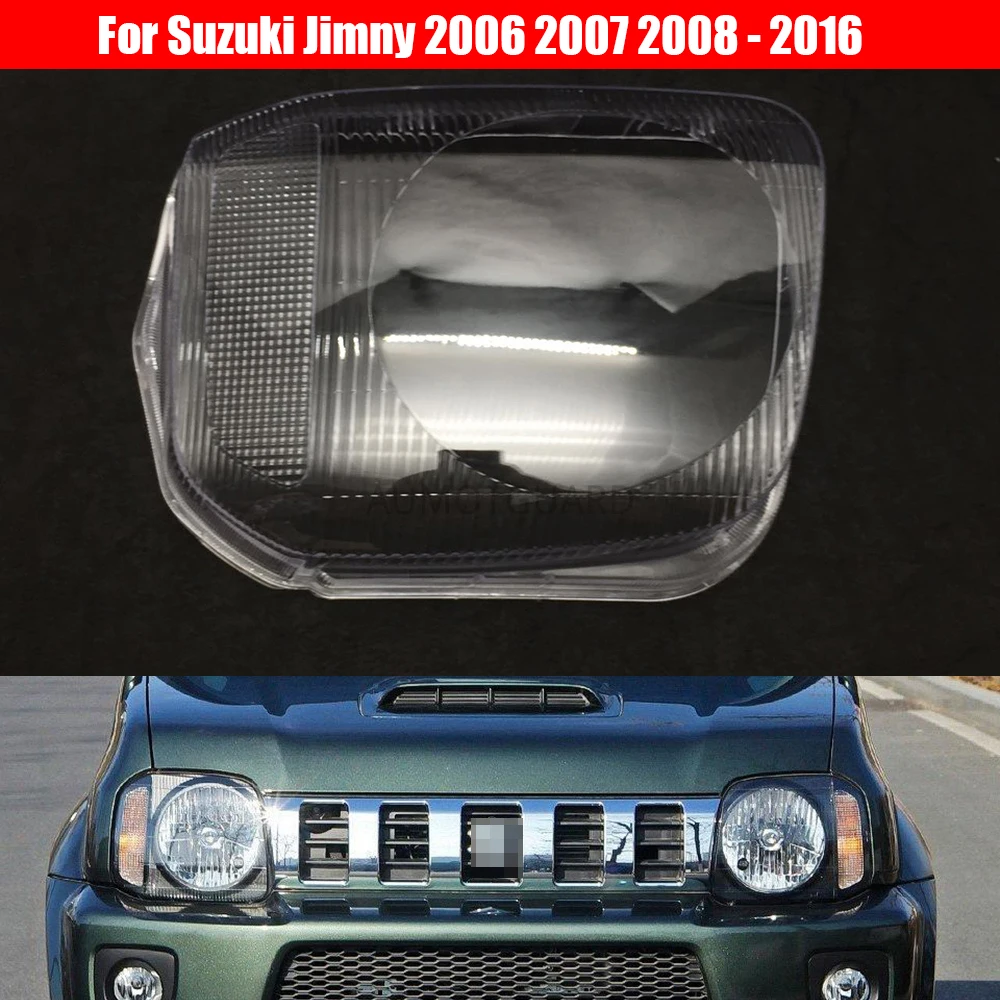 

Car Headlight Lens For Suzuki Jimny 2006 2007 2008 ~2014 2015 2016 Headlamp Cover Replacement Auto Shell