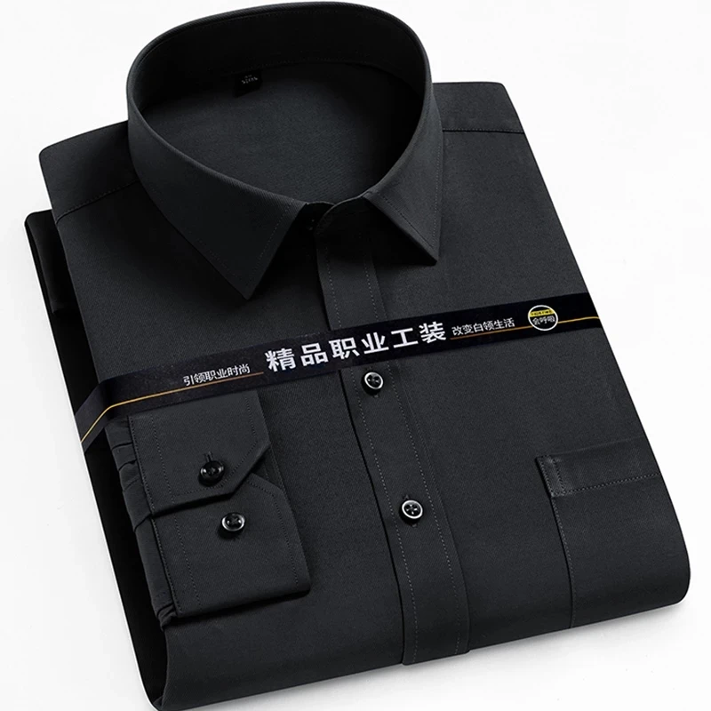 Plus Size 8XL 7XL 6XL 5XL Mens Solid Color Business Shirt Fashion Casual Slim Long Sleeve White Social Dress Shirts Men Clothing
Plus Size 8XL 7XL 6XL 5XL Mens Solid Color Business Shirt Fashion Casual Slim Long Sleeve White Social Dress Shirts Men Clothing